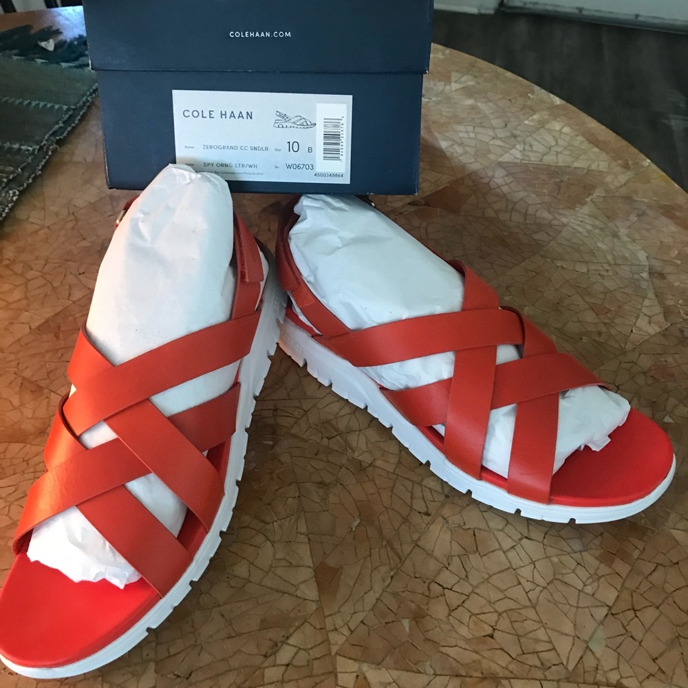 Cole Haan Orange Sandal